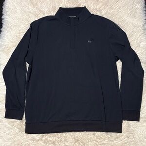 Travis Mathew Men's Black Zip Up Sweater